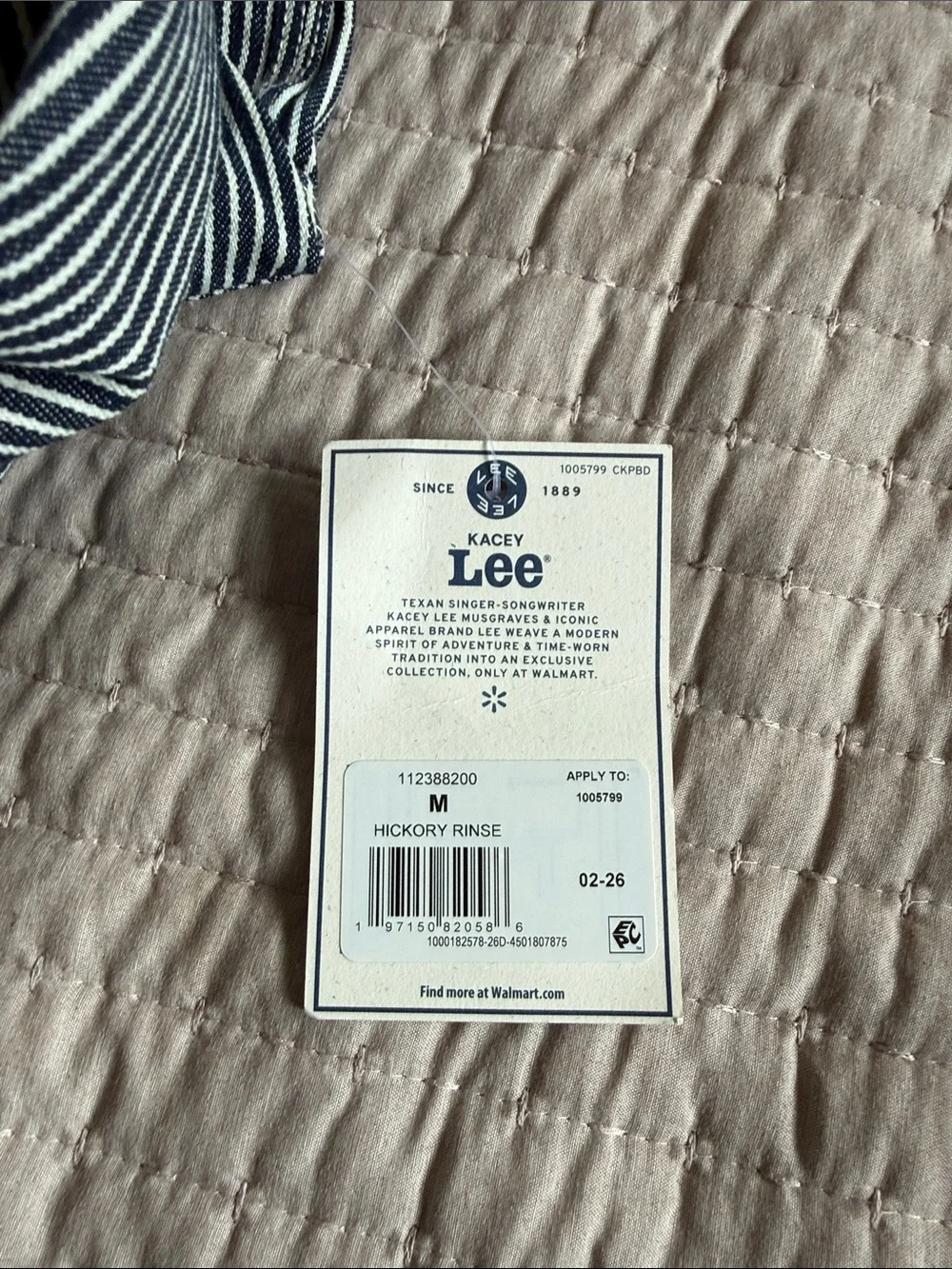 Lee Striped Workwear Jacket - Navy & White
